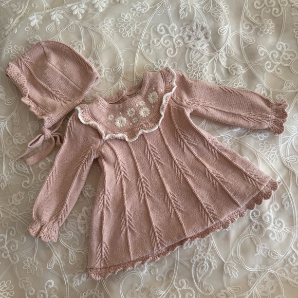 Max Studio Kids Pink/ Peach Knit Set NEW - Picture 2 of 14